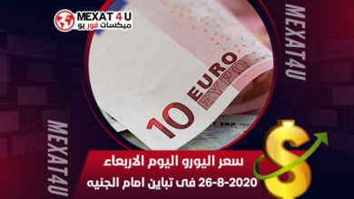 سعر-اليورو-اليوم-الاربعاء-26-8-2020-فى-تباين-امام-الجنيه