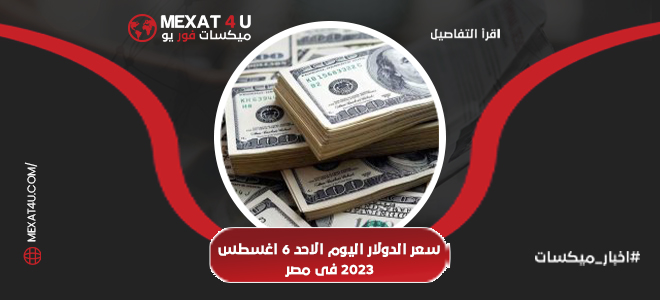سعر الدولار اليوم في مصر الاحد 6 اغسطس 2023