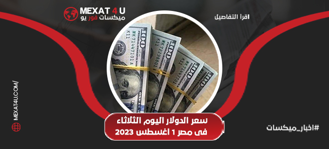 سعر الدولار اليوم في مصر الثلاثاء 1 اغسطس 2023